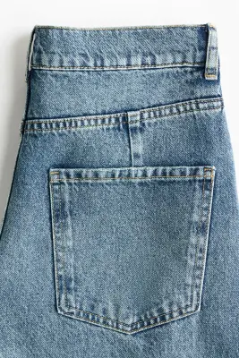 Baggy High Waist Jeans - Bleu denim — photo 5