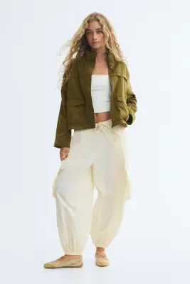 Veste utility wear oversize - Vert kaki foncé — photo 2