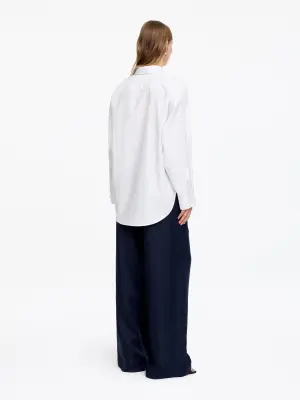 Chemise oversize à manches chauve-souris - Blanc — photo 2