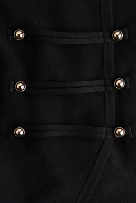 Gilet sans manches croisé en maille fine - Noir — photo 3