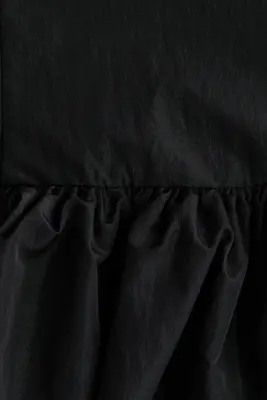 Top en nylon avec dentelle - Noir — photo 5