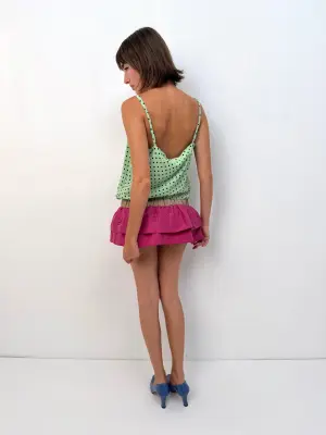 Silk Ruffled Skirt — photo 4