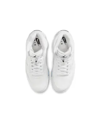 Air Jordan 5 Retro White Black Metallic Silver — photo 4