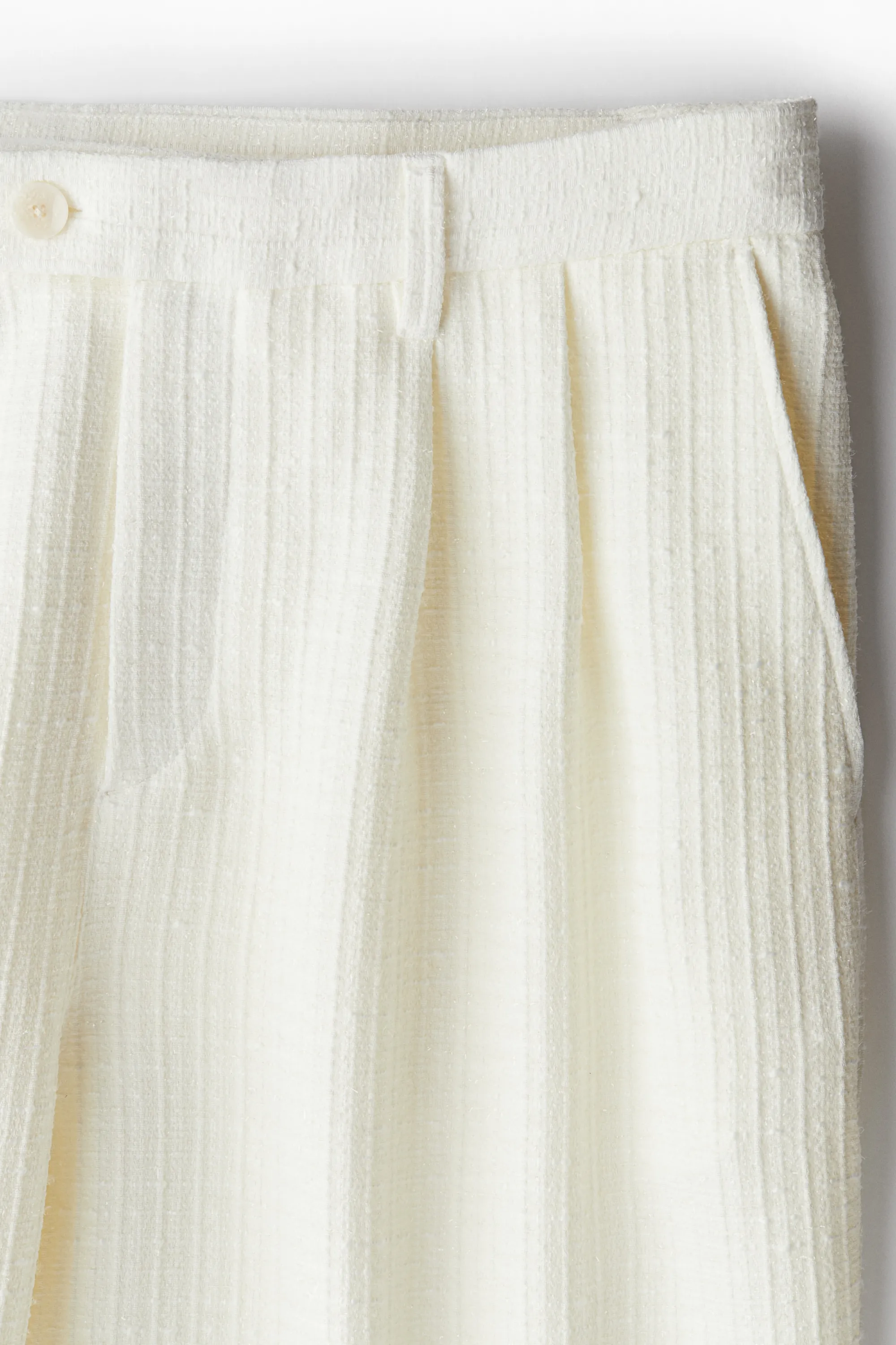 Pantalon scintillant Relaxed Fit - Crème