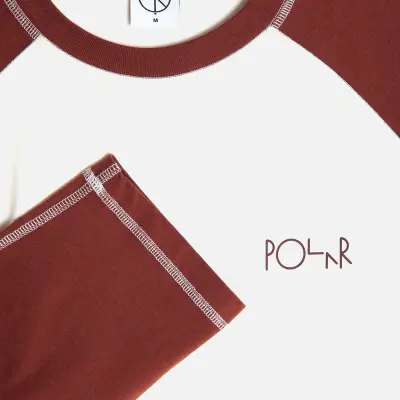 T-shirt Polar stevie ls – ivory/wine — photo 3