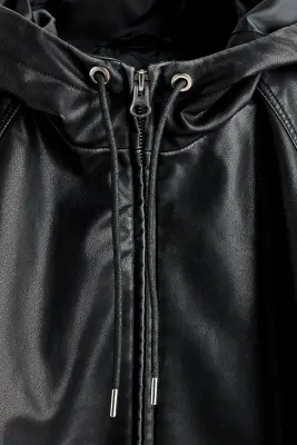 Veste à capuche - Noir — photo 5