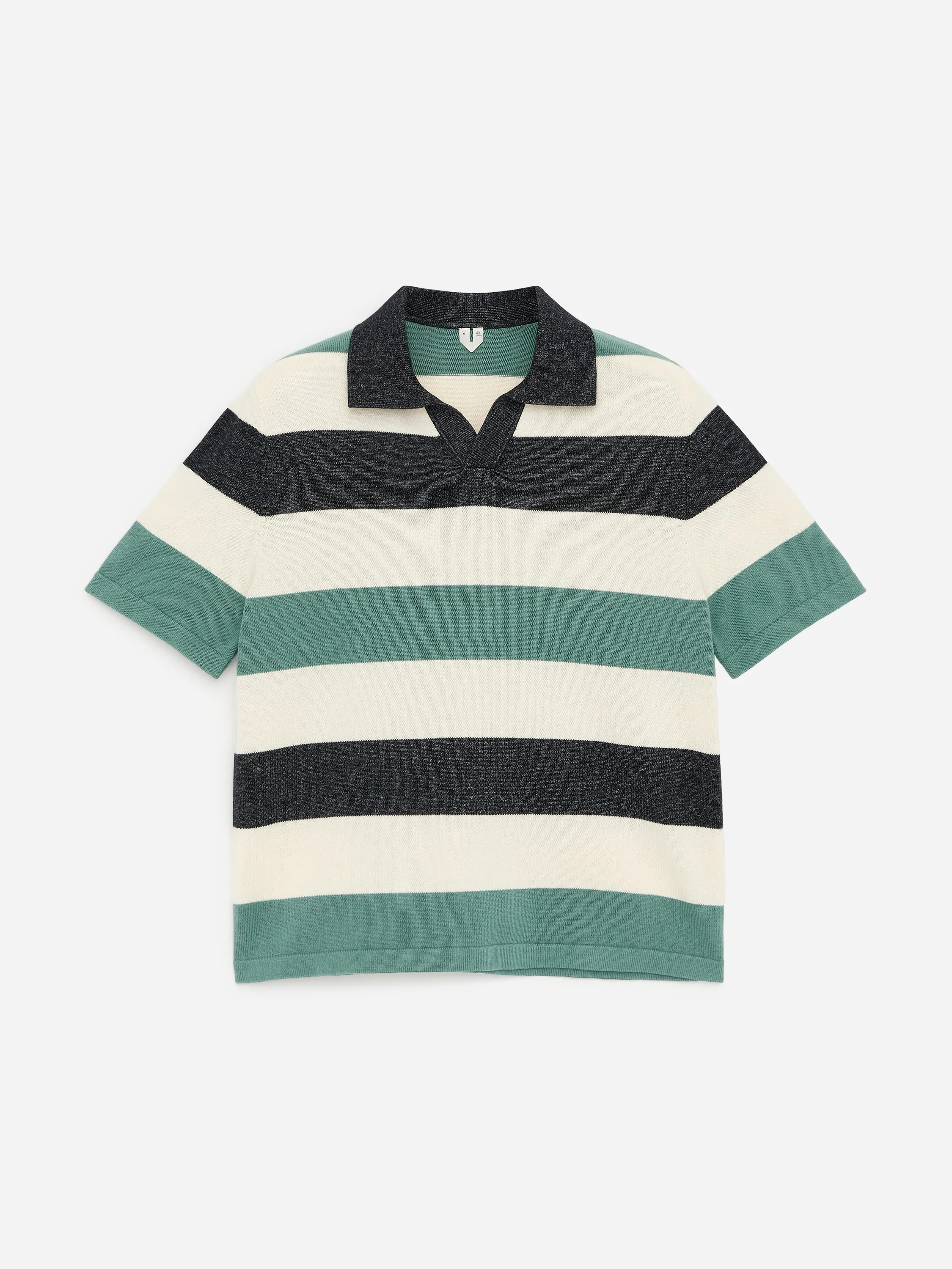Polo à rayures graphiques - Bleu/Rayé