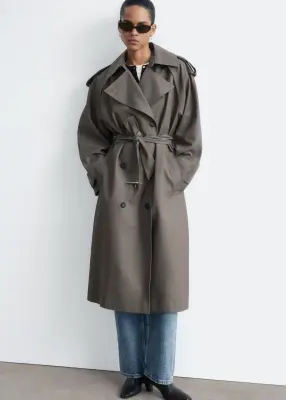 Trench-coat décontracté - Taupe foncé — photo 2