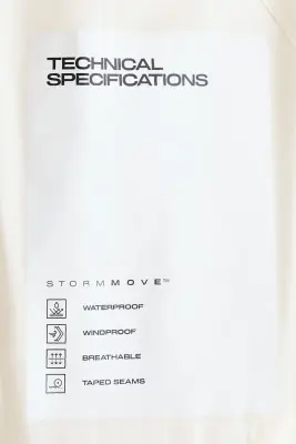 Veste de pluie de sport - Crème — photo 5
