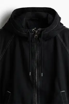 Veste matelassée en toile - Noir — photo 4