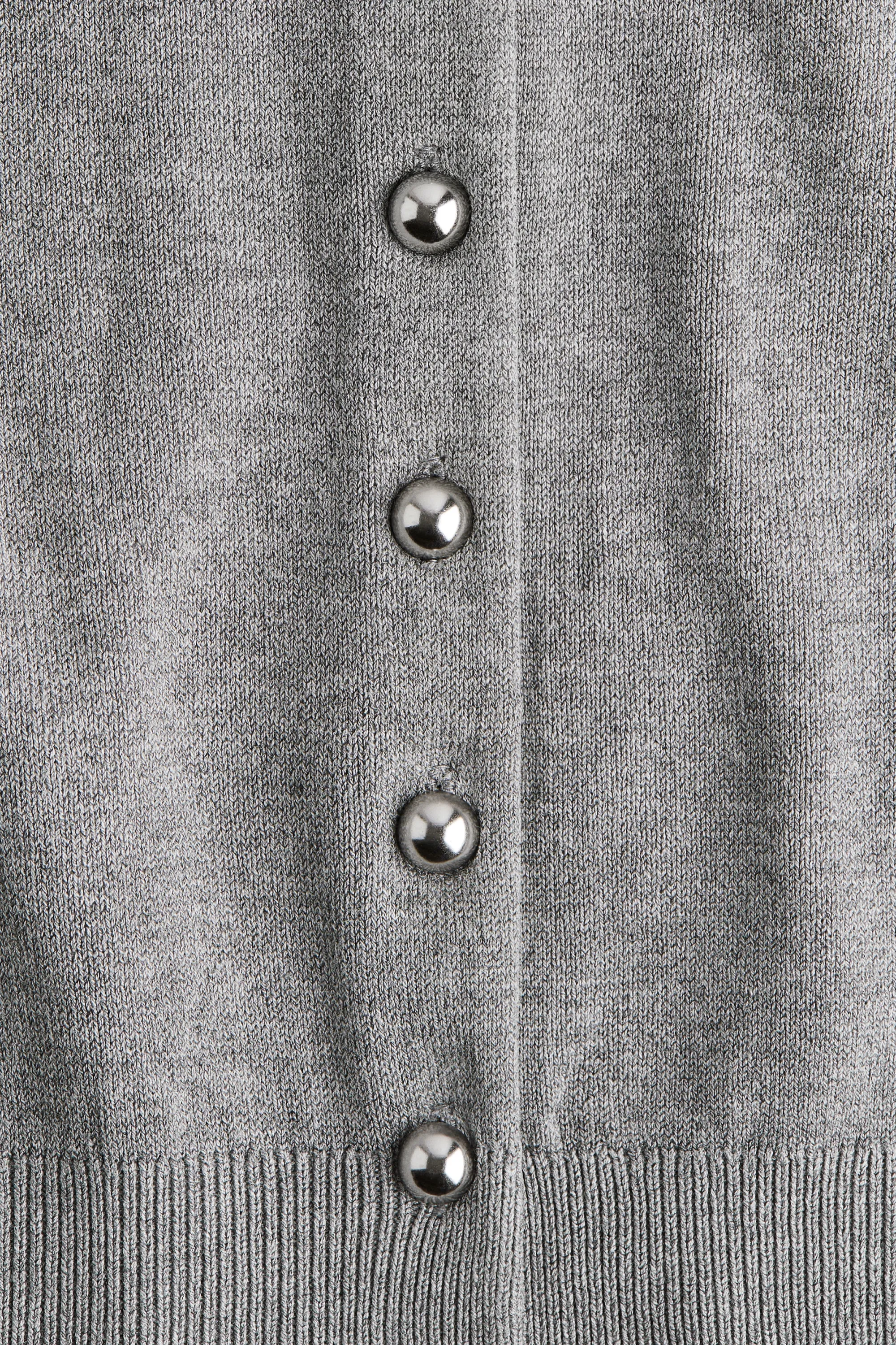 Gilet en maille - Gris chiné