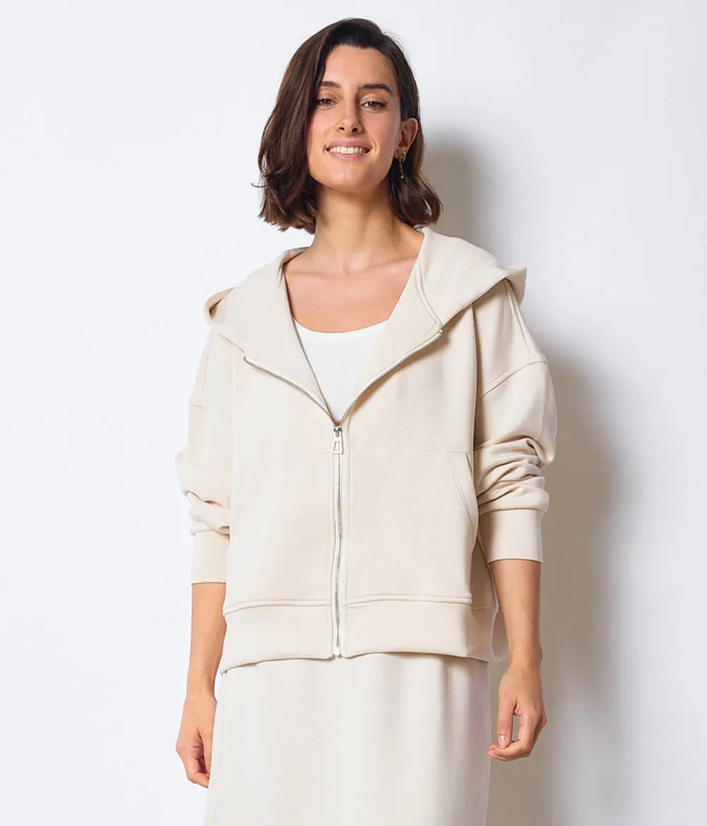 Sweat à Capuche Ecru