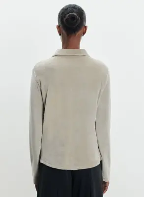 Chemise en coton organique, modal et élasthanne — photo 3