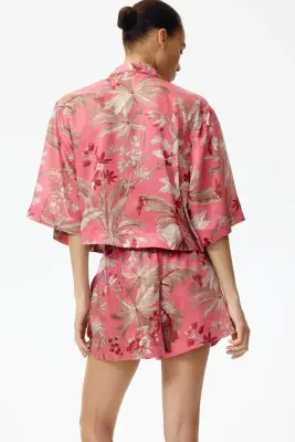 Short loose imprimé - Rose/fleuri — photo 3