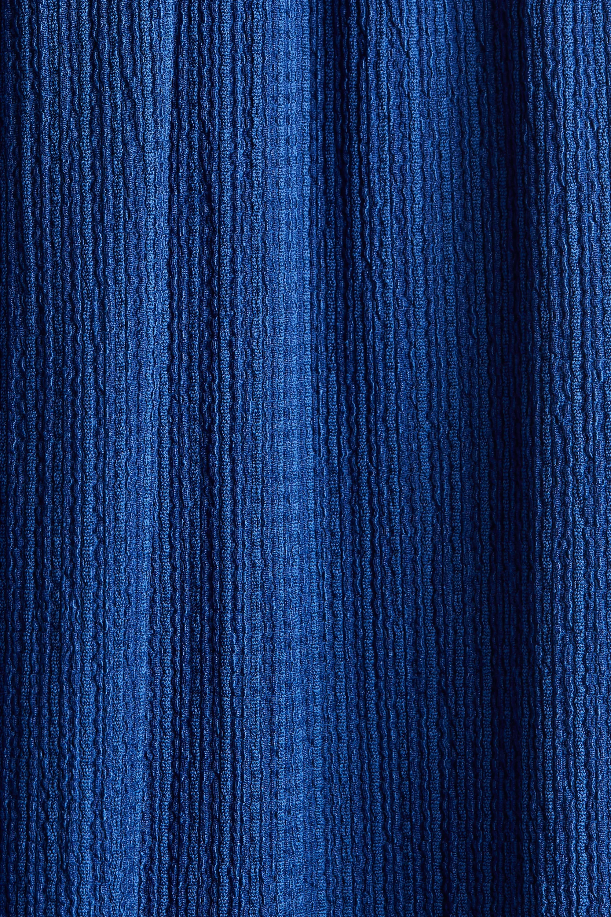 Robe avec détails à nouer - Bleu foncé