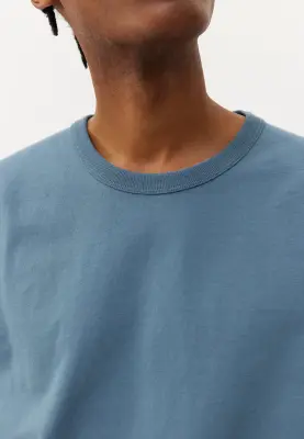 Le t-shirt heavyweight - Bleu tempête — photo 2