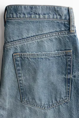 Barrel Regular Waist Jeans - Bleu denim — photo 1