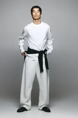 T-shirt à manches longues Cooling Relaxed Fit - Blanc — photo 3