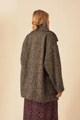 manteau nerobi chevron marta — photo 2