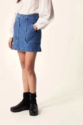 Jupe Louxor Middle Blue — photo 4
