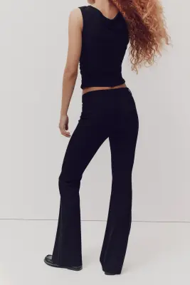 Pantalon chic évasé - Noir — photo 2