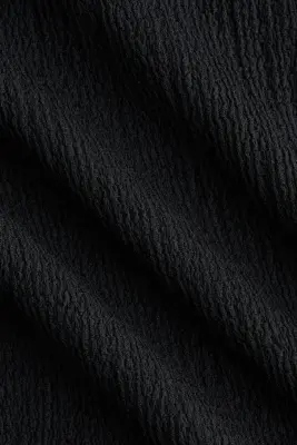 Pantalon en jersey texturé - Noir — photo 3