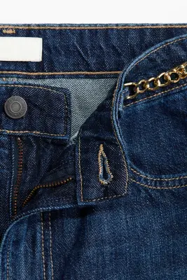 Straight High Jeans - Bleu denim foncé — photo 5