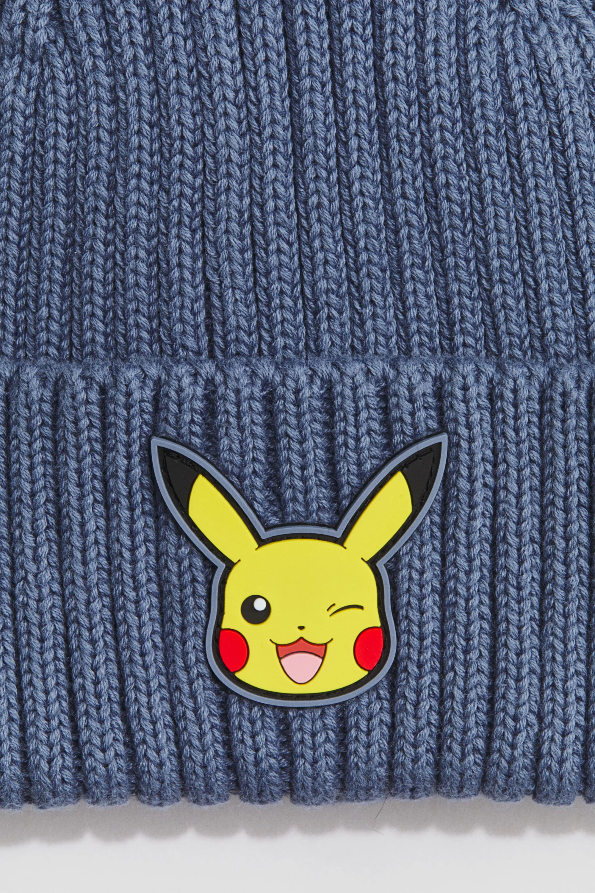 Bonnet avec application - Bleu ancien/Pokémon