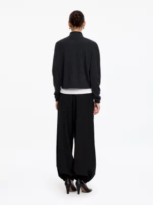 Pantalon jambes barrel - Noir — photo 1