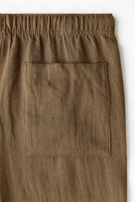 Pantalon Relaxed Fit - Vert kaki foncé — photo 5