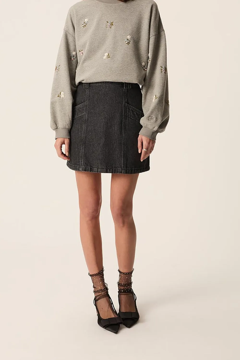 Jupe Loumia Noir Stone