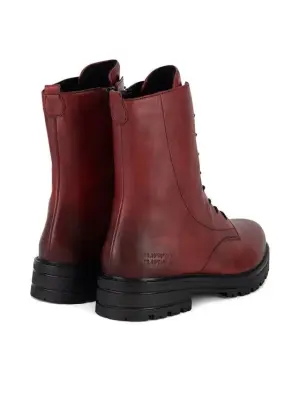Bottines Remonte D2278-36 Rouges - Lacets Grande Pointure Femme — photo 3