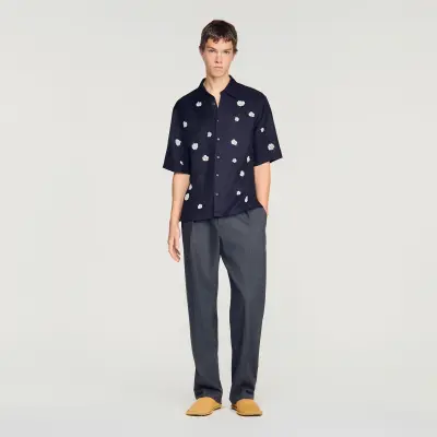 Chemise fluide imprimé fleur