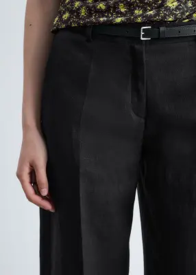 Pantalon habillé en lin - Noir — photo 3