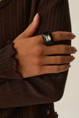 Bague Lanouche Noir — photo 1
