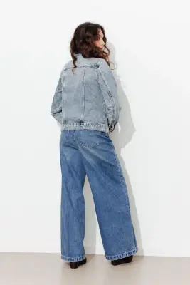 Veste en jean délavé Femme — photo 4