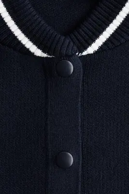 Teddy en maille - Bleu marine — photo 4