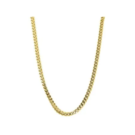 ROCHET - Collier acier PVD jaune 55cm HC01386