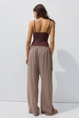 Pantalon de plage - Marron/rayé — photo 2