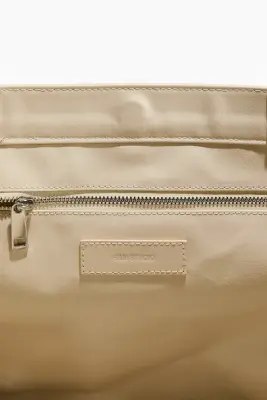 Tote bag en toile enduite - Beige clair — photo 4