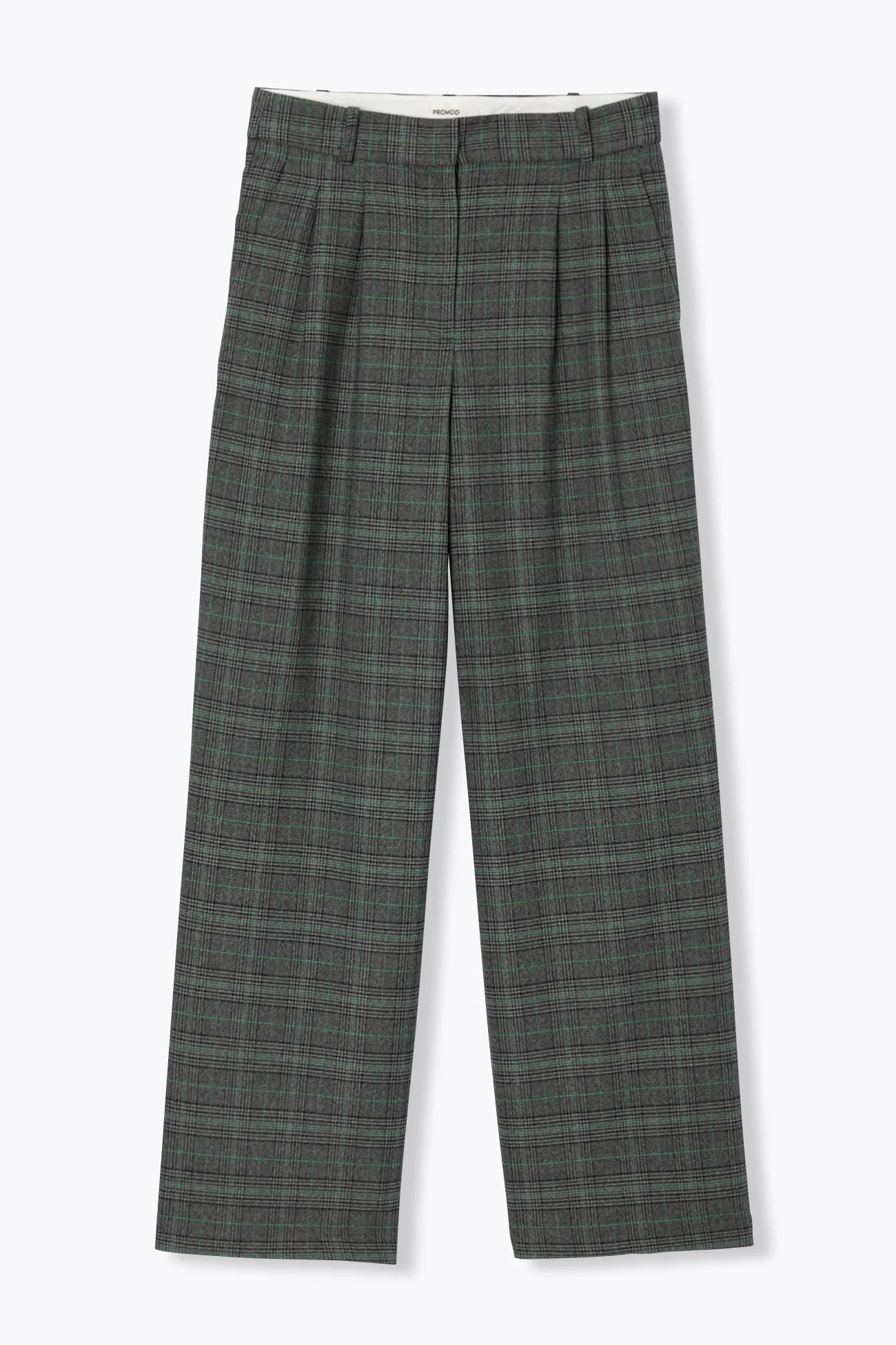 BILLY pantalon large carreaux