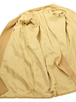 Manteau Homme long ceinturé en cachemire, laine et angora jaune Prix boutique est. 7200€ Taille L — photo 5