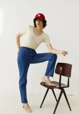 Le jean droit - Bleu moyen — photo 5