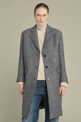 MANTEAU LEON GRIS/NOIR — photo 5