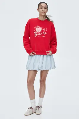 Sweat avec motif - Rouge/Selena Gomez — photo 2