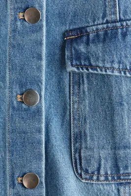 Robe à boutons en denim - Bleu denim clair — photo 2
