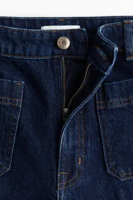Wide High Jeans - Bleu denim marine — photo 2