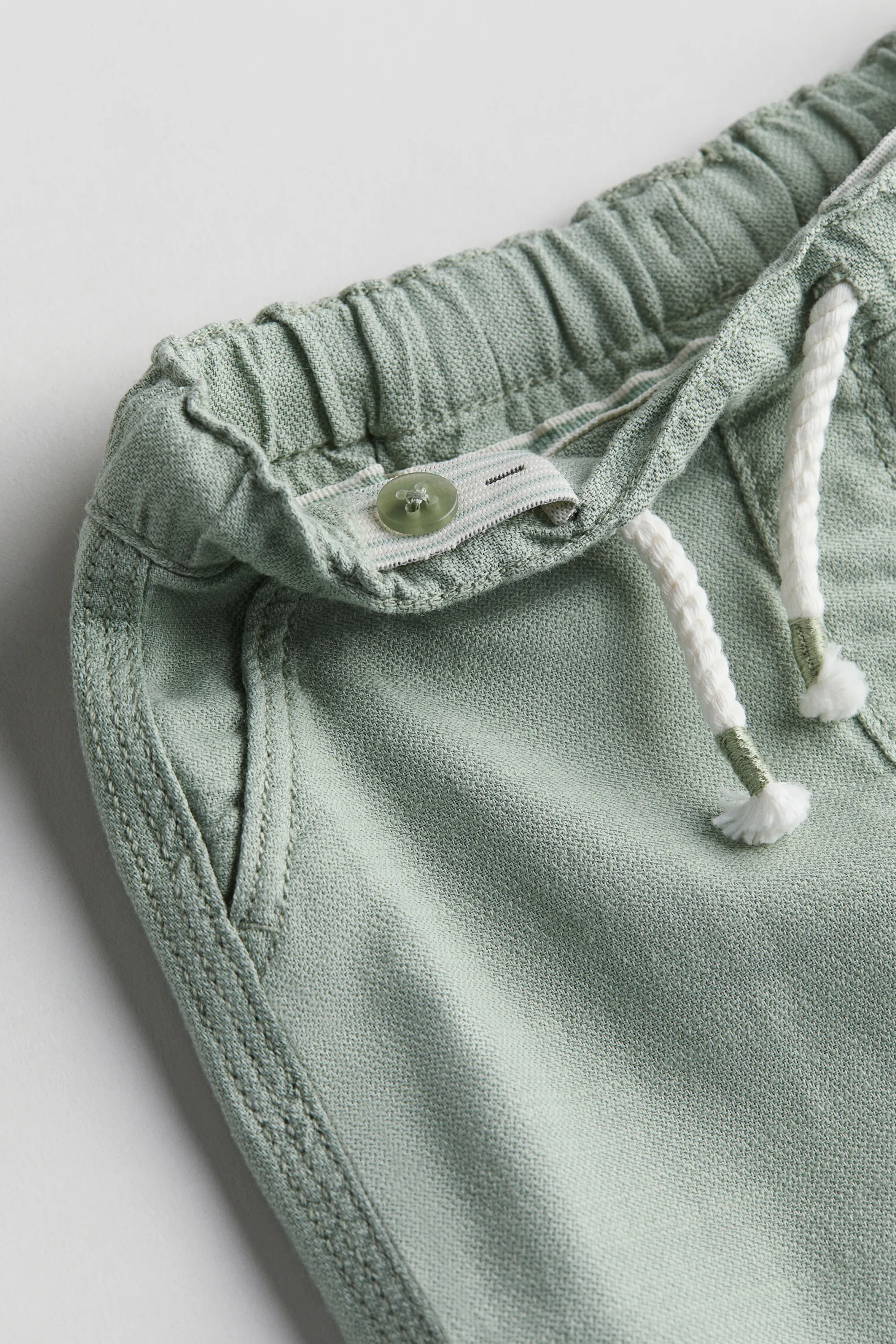Short en coton - Vert ancien clair