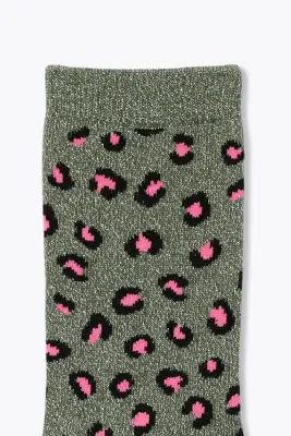 Chausettes pailletées léopard — photo 2