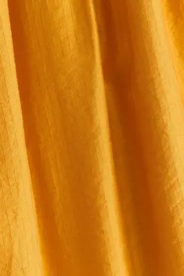 Robe smockée en viscose mélangée - Jaune foncé — photo 3